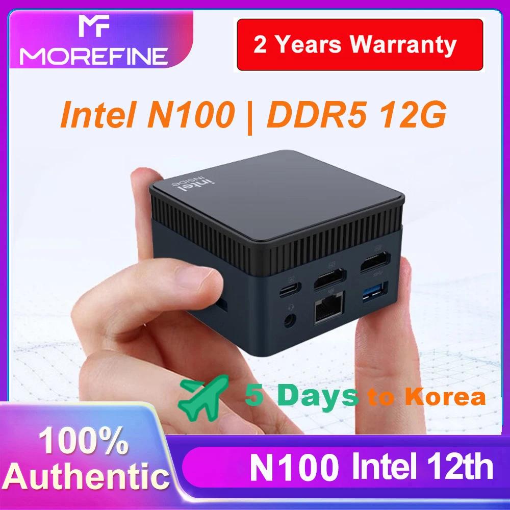 MOREFINE M6S ̴ PC  12 N100 12G DDR5 512GB/1TB  11 ̹ ǻ 4K 60Hz HDMI ޴ ̴PC ̸ PC